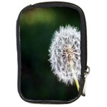 White Flower Compact Camera Leather Case Front