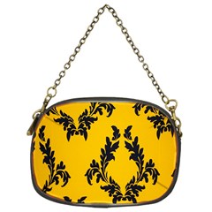 Yellow Regal Filagree Pattern Chain Purse (one Side) by artworkshop