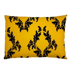 Yellow Regal Filagree Pattern Pillow Case by artworkshop