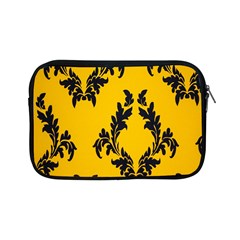 Yellow Regal Filagree Pattern Apple Ipad Mini Zipper Cases by artworkshop