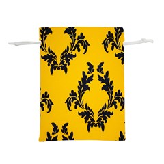 Yellow Regal Filagree Pattern Lightweight Drawstring Pouch (s) by artworkshop