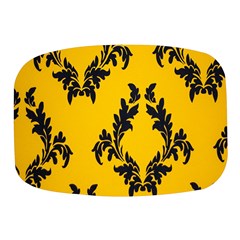 Yellow Regal Filagree Pattern Mini Square Pill Box by artworkshop