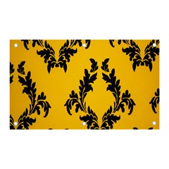 Yellow Regal Filagree Pattern Banner And Sign 5  X 3  by artworkshop