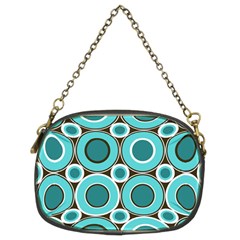 Bitesize Turquoise Donuts With White Teal Chain Purse (two Sides) by Mazipoodles