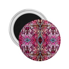 Fuchsia Funky Repeats I 2 25  Magnets by kaleidomarblingart