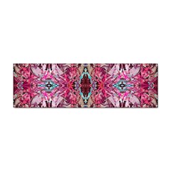 Fuchsia Funky Repeats I Sticker (bumper) by kaleidomarblingart