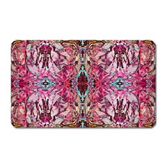 Fuchsia Funky Repeats I Magnet (rectangular) by kaleidomarblingart