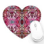 Fuchsia Funky Repeats I Heart Mousepad Front