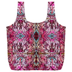 Fuchsia Funky Repeats I Full Print Recycle Bag (xxxl) by kaleidomarblingart