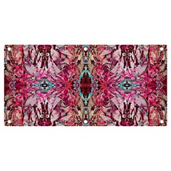 Fuchsia Funky Repeats I Banner And Sign 4  X 2  by kaleidomarblingart