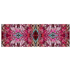 Fuchsia Funky Repeats I Banner And Sign 9  X 3  by kaleidomarblingart