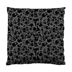 Black And Alien Drawing Motif Pattern Standard Cushion Case (Two Sides)