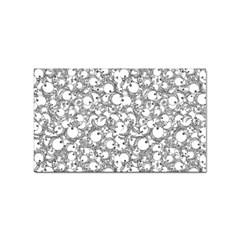 Black And White Alien Drawing Motif Pattern Sticker Rectangular (10 Pack) by dflcprintsclothing