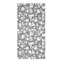 Black And White Alien Drawing Motif Pattern Shower Curtain 36  X 72  (stall)  by dflcprintsclothing