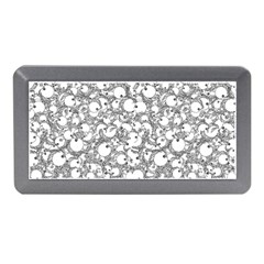 Black And White Alien Drawing Motif Pattern Memory Card Reader (mini) by dflcprintsclothing