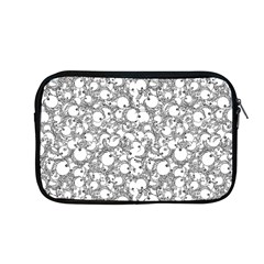 Black And White Alien Drawing Motif Pattern Apple Macbook Pro 13  Zipper Case by dflcprintsclothing