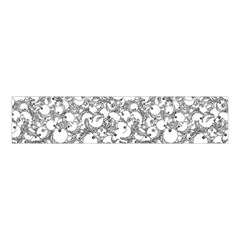 Black And White Alien Drawing Motif Pattern Velvet Scrunchie