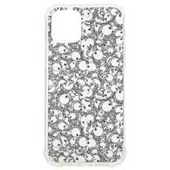 Black And White Alien Drawing Motif Pattern Iphone 12/12 Pro Tpu Uv Print Case by dflcprintsclothing