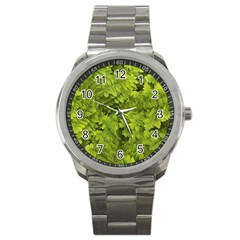 Botanical Motif Plants Detail Photography Sport Metal Watch by dflcprintsclothing