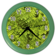 Botanical Motif Plants Detail Photography Color Wall Clock by dflcprintsclothing