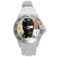 Hood 2 Round Plastic Sport Watch (l)