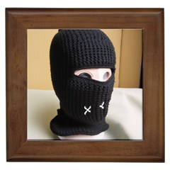 Ski Mask  Framed Tile by Holyville