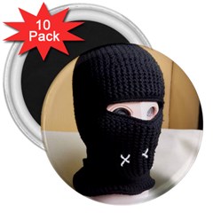 Ski Mask  3  Magnets (10 Pack)  by Holyville