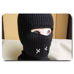 Ski Mask  Large Doormat by Holyville