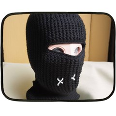 Ski Mask  One Side Fleece Blanket (mini) by Holyville