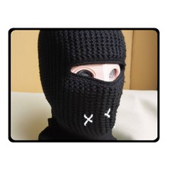 Ski Mask  One Side Fleece Blanket (small)