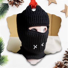 Ski Mask  Snowflake Ornament (two Sides) by Holyville