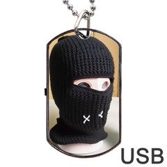 Ski Mask  Dog Tag Usb Flash (two Sides)