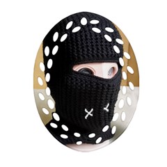 Ski Mask  Ornament (oval Filigree) by Holyville