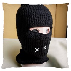 Ski Mask  Large Cushion Case (one Side) by Holyville