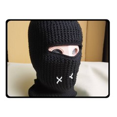 Ski Mask  Fleece Blanket (small) by Holyville