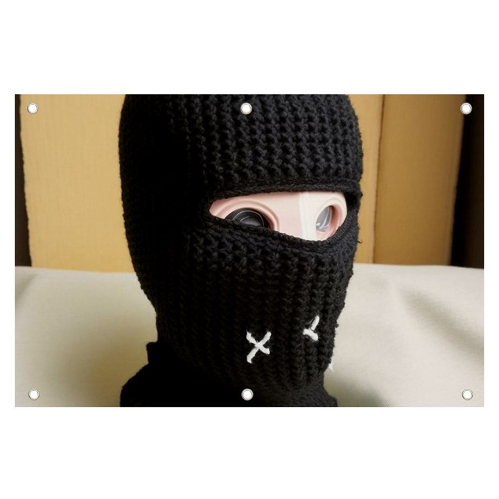 Ski Mask  Banner and Sign 6  x 4 