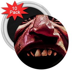 Scary Man Closeup Portrait Illustration 3  Magnets (10 Pack)  by dflcprintsclothing