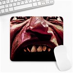 Scary Man Closeup Portrait Illustration Large Mousepad Front