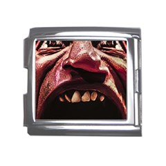 Scary Man Closeup Portrait Illustration Mega Link Italian Charm (18mm) by dflcprintsclothing