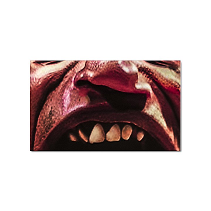 Scary Man Closeup Portrait Illustration Sticker (Rectangular)