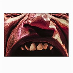 Scary Man Closeup Portrait Illustration Postcard 4 x 6  (pkg Of 10) by dflcprintsclothing