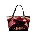 Scary Man Closeup Portrait Illustration Classic Shoulder Handbag Back