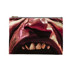 Scary Man Closeup Portrait Illustration Cosmetic Bag (large) by dflcprintsclothing