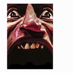 Scary Man Closeup Portrait Illustration Large Garden Flag (Two Sides) Front