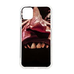 Scary Man Closeup Portrait Illustration Iphone 11 Tpu Uv Print Case by dflcprintsclothing