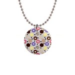 Donuts! 1  Button Necklace Front