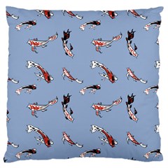 Koi! Large Cushion Case (one Side) by fructosebat