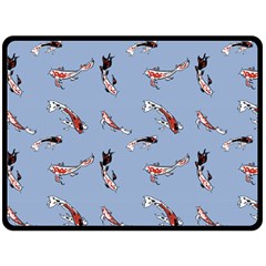 Koi! Fleece Blanket (large) by fructosebat