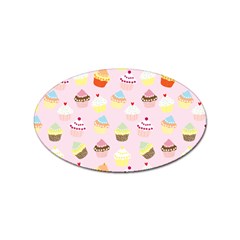 Cupcakes! Sticker Oval (100 Pack) by fructosebat