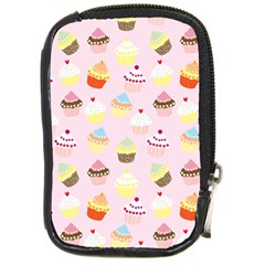 Cupcakes! Compact Camera Leather Case by fructosebat